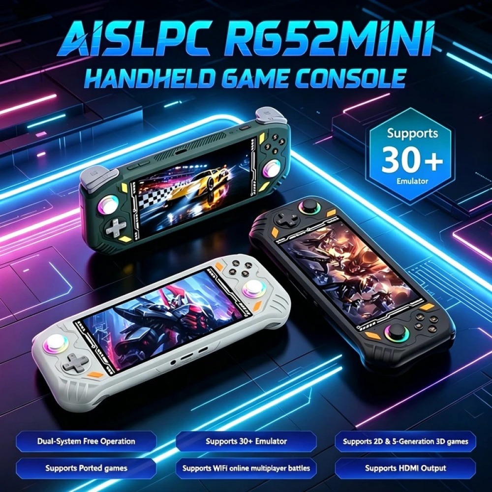 Q21 Gaming Console - Konsol Game Genggam Retro Mini RG52