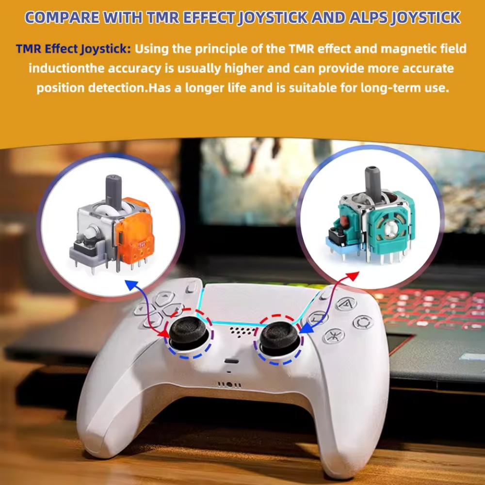 2-10 Buah Joystick Efek TMR Pe - Gaming Console Tv Stick ulasan dan harga