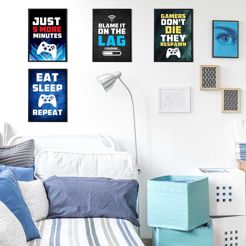 Poster Kanvas Permainan Konsol - Gaming Console Quotes ulasan dan harga