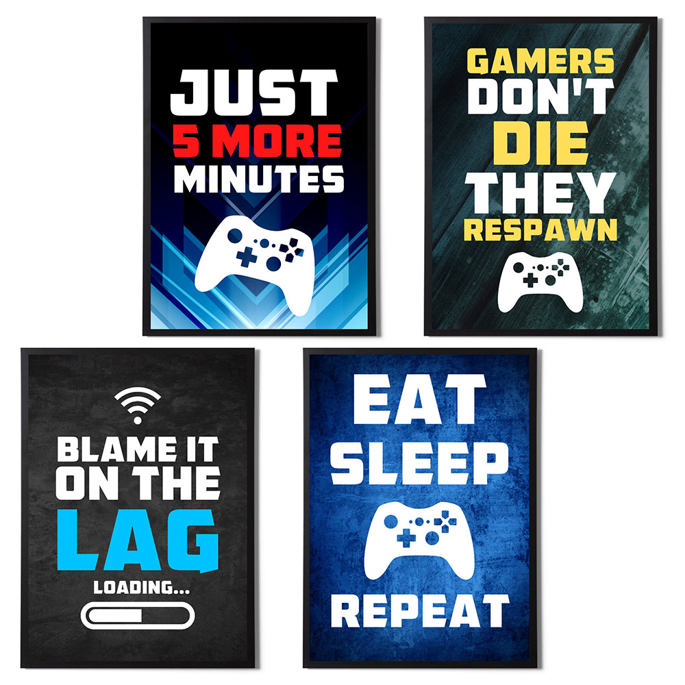 Poster Kanvas Permainan Konsol - Gaming Console Quotes ulasan dan harga