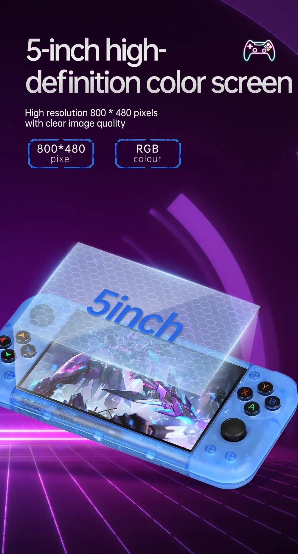 Konsol Game Retro Genggam RG50 - Flight Joystick Sim ulasan dan harga