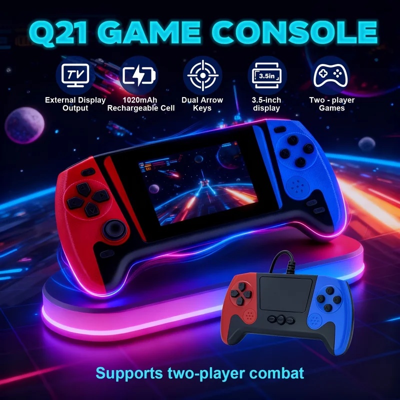 Q21 Konsol Game Genggam Retro  - Q21 Gaming Console ulasan dan harga