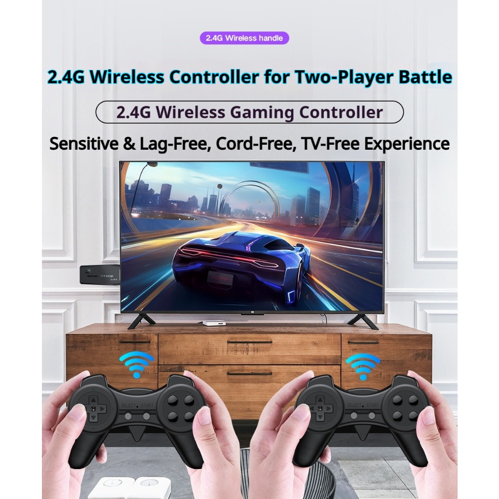 Konsol Game Stick Retro 4K Por - Gaming Console Stick ulasan dan harga