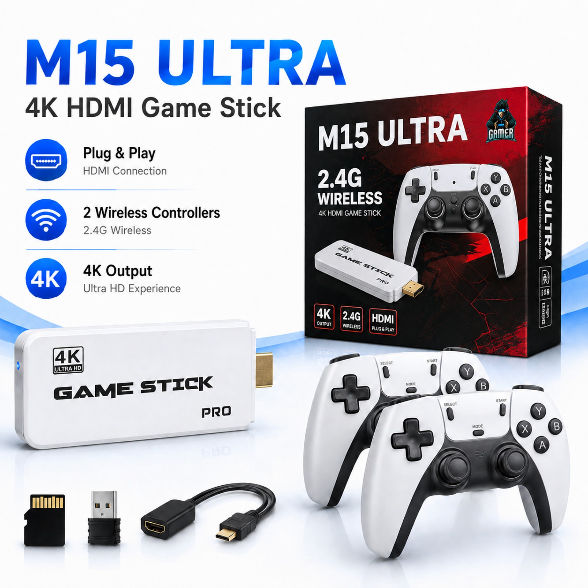 Konsol Game Retro Game Stick M - Gaming Console Stick ulasan dan harga