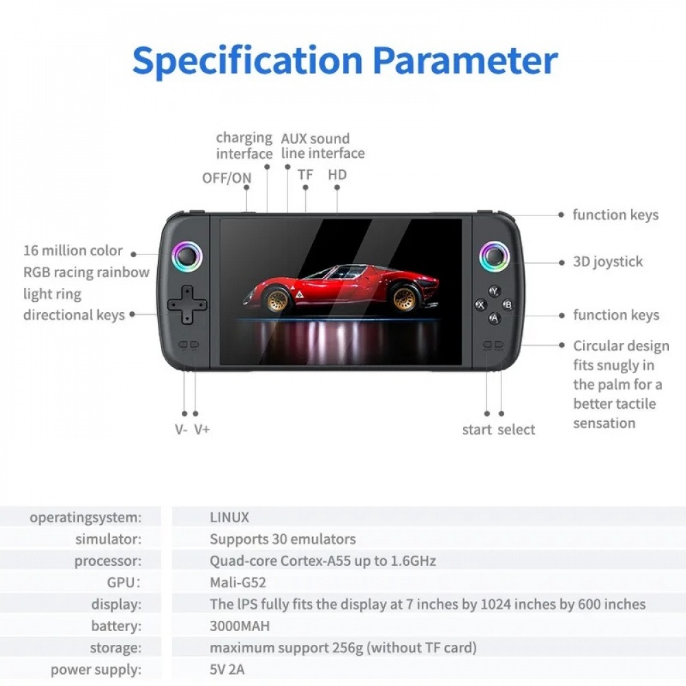 Konsol Game Genggam M27 Layar  - Q21 Gaming Console ulasan dan harga