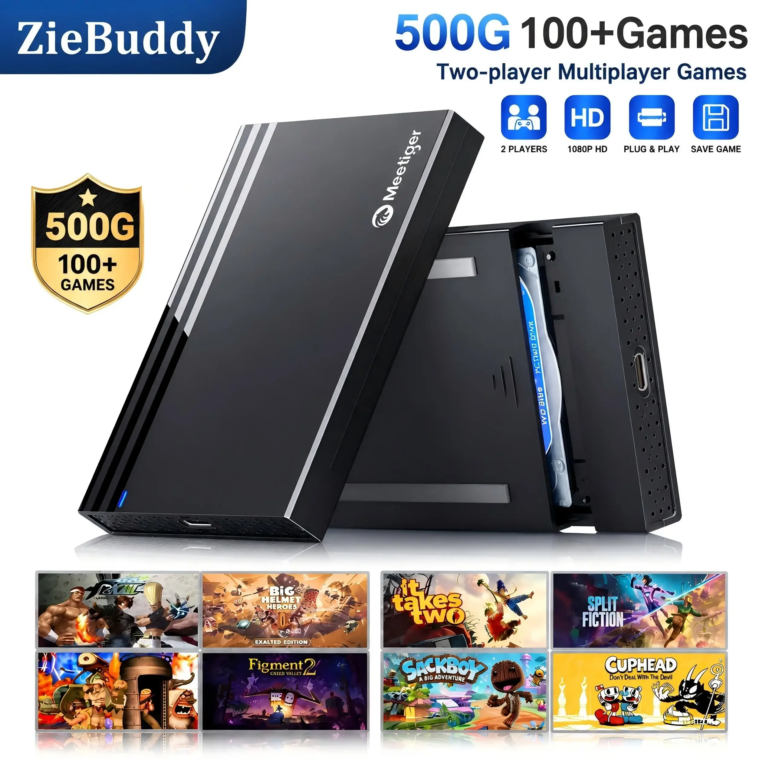 Konsol Game ZieBuddy 500GB den - Gaming Console Windows ulasan dan harga