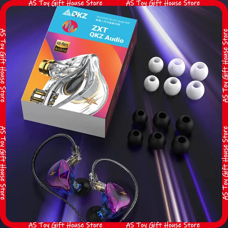 QKZ ZXT Headphone In-Ear Berka - Headset Gaming Console ulasan dan harga